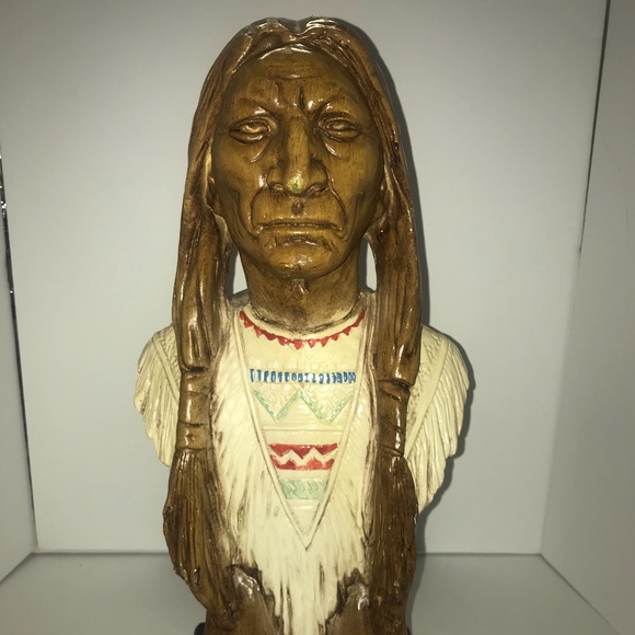 American Indian Chief Statue Bust